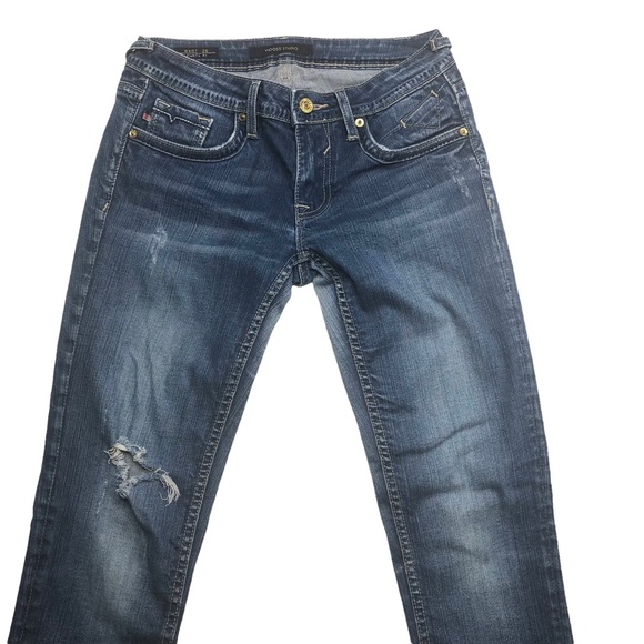 Vigoss Studio Low Rise Stretch Distressed Skinny Jeans - Picture 4 of 15